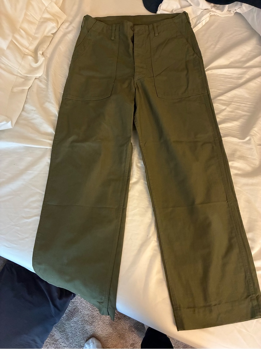 OG-107 Style Utility Cargo Pants - Olive - Picture 7 of 7